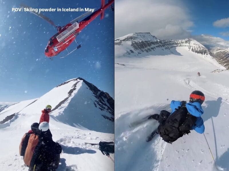 May powder skiing with Arctic Heli Skiing Iceland