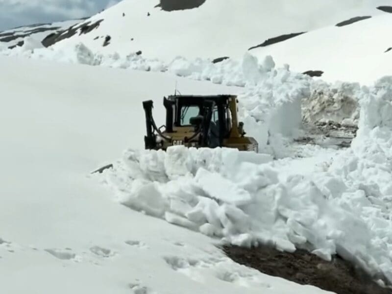 Plowing Colorado's iconic Alpine Loop.