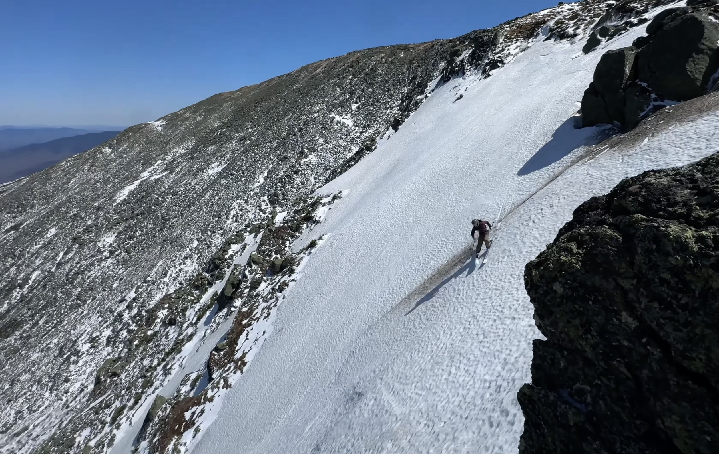Spring Shuttle Skiing Off The Mt. Washington Auto Road