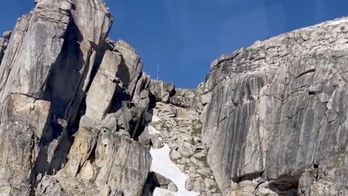 Corbet's Couloir in June.