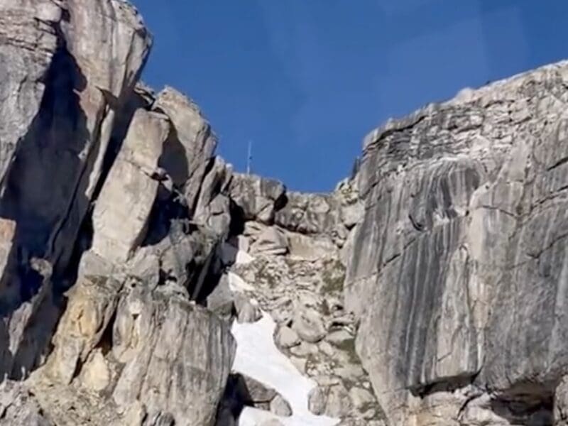 Corbet's Couloir in June.