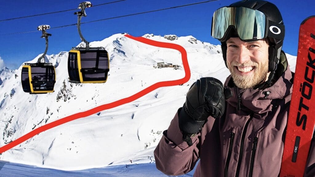 Riding Germany's longest ski run.