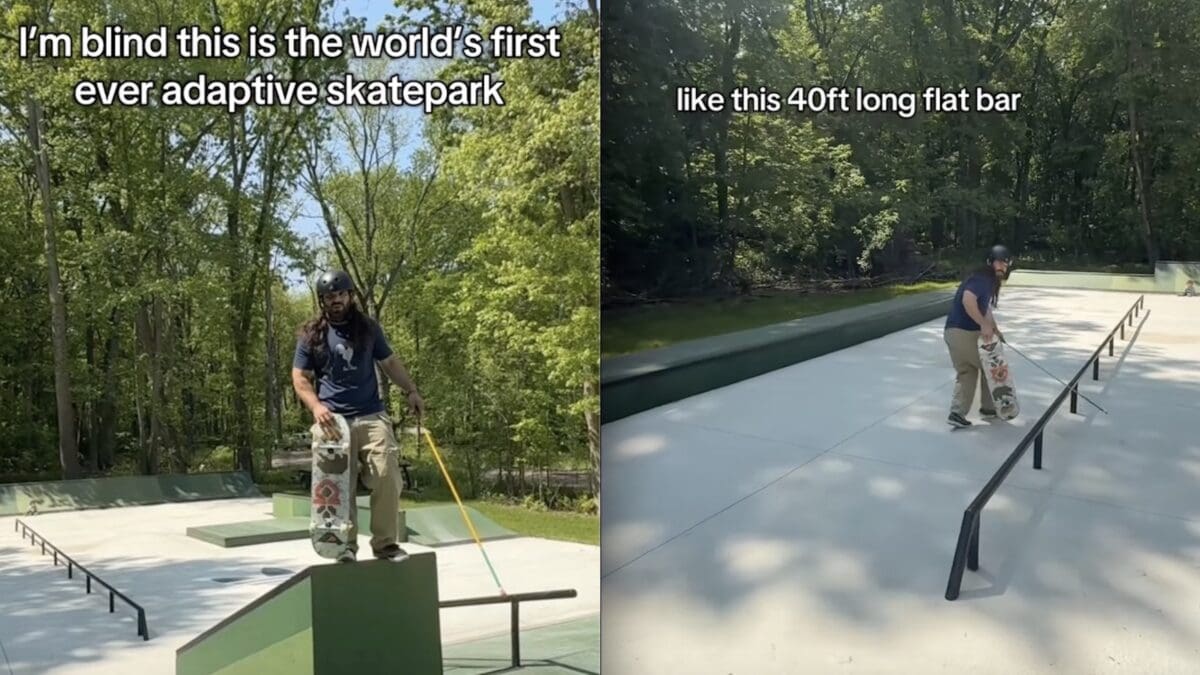 Dan Mancina's adaptive skatepark.