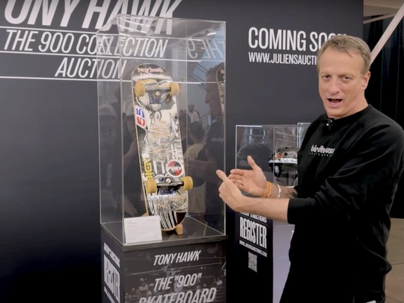 Tony Hawk 900 skateboard auction