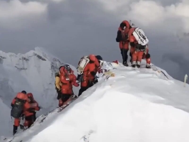 Everest Summit is about 10 feet x 3 Feet