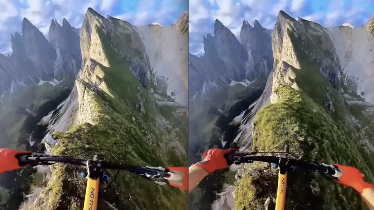 Dolomite "no fall zone" ridge