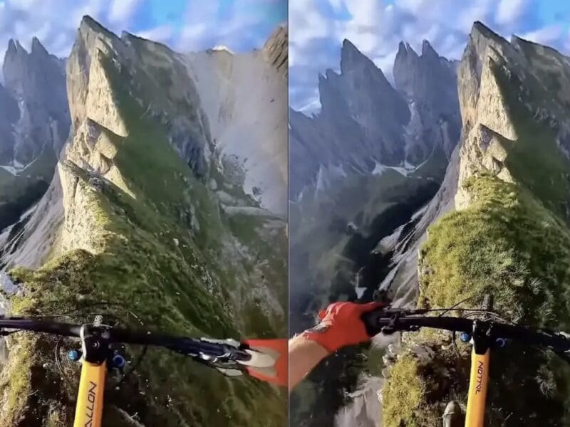 Dolomite "no fall zone" ridge