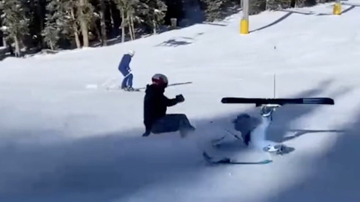 Ski resort collision.