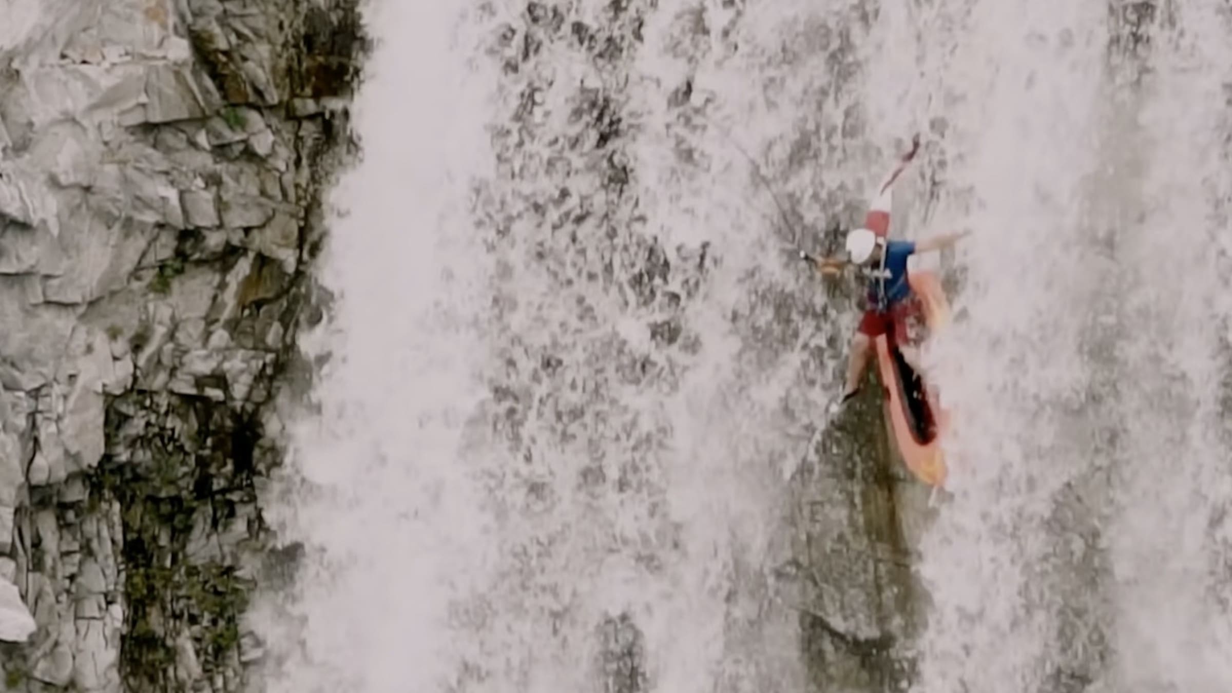 Riding A Walmart Raft Into A 1,000 Foot Waterfall Rope Swing ...