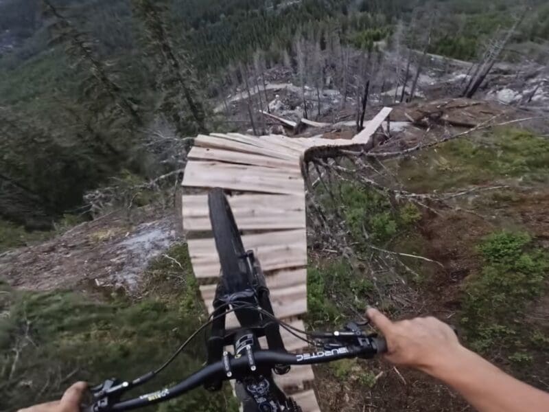 Brage Vestavik's gnarly mountain bike line.