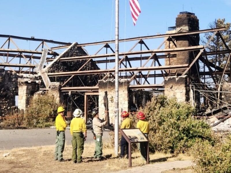 Grand Canyon Lodge burnt to the ground.