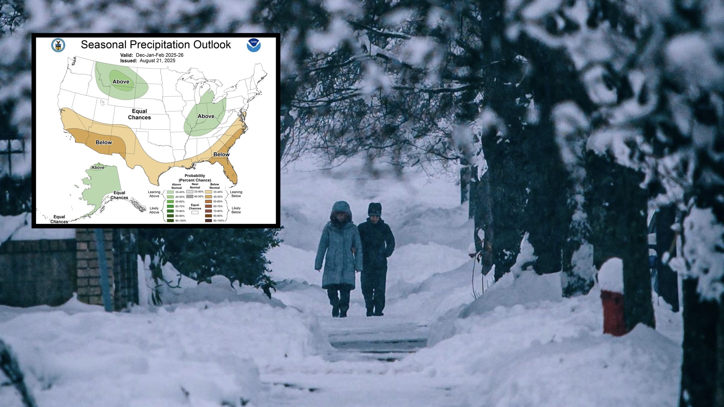 NOAA Issues Updated Winter Weather 2025 /26 Prediction - Unofficial ...