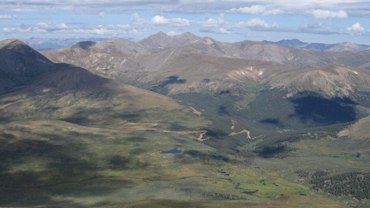 Leaf peeping along Colorado's Guanella Pass.