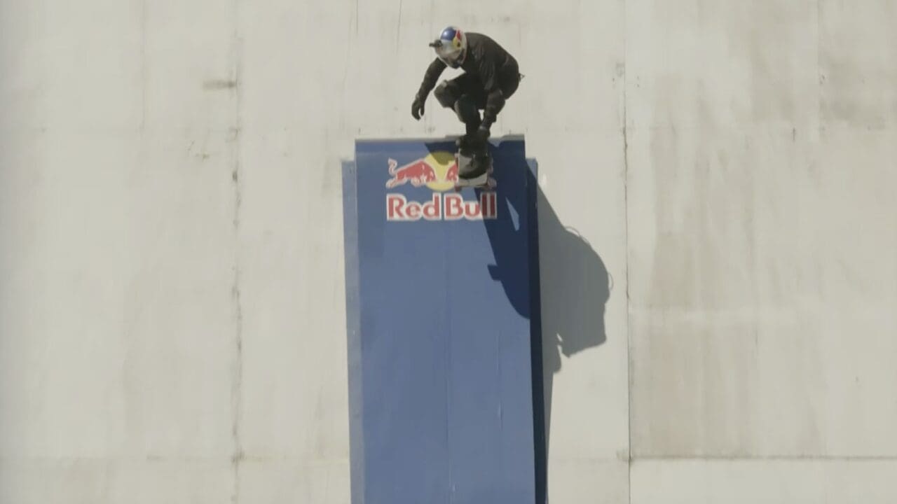 Sandro Dias world record skateboard drop.