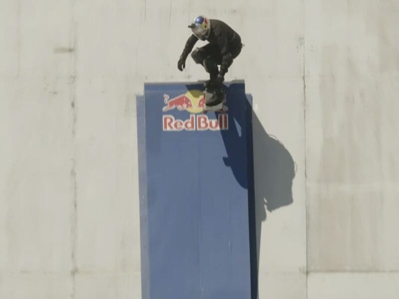 Sandro Dias world record skateboard drop.