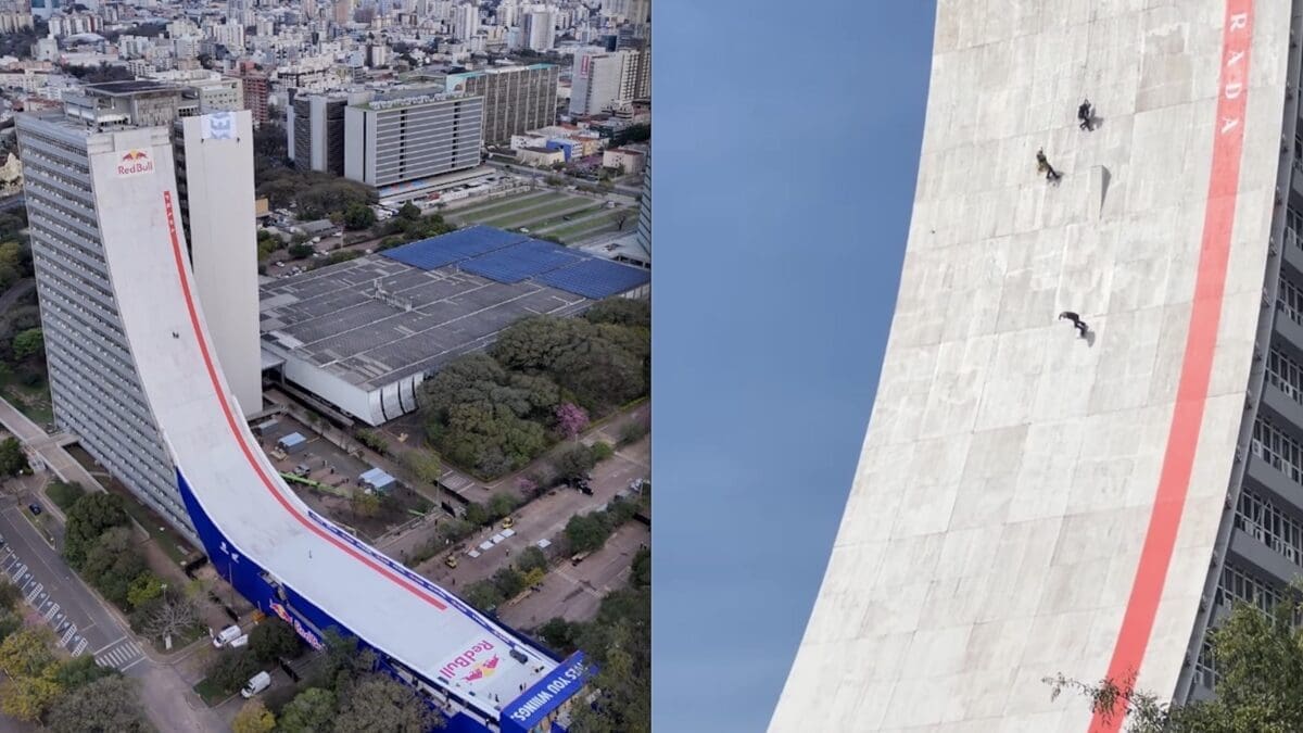 Massive skateboard ramp in Brazil.