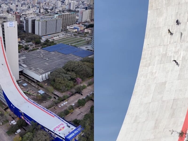 Massive skateboard ramp in Brazil.