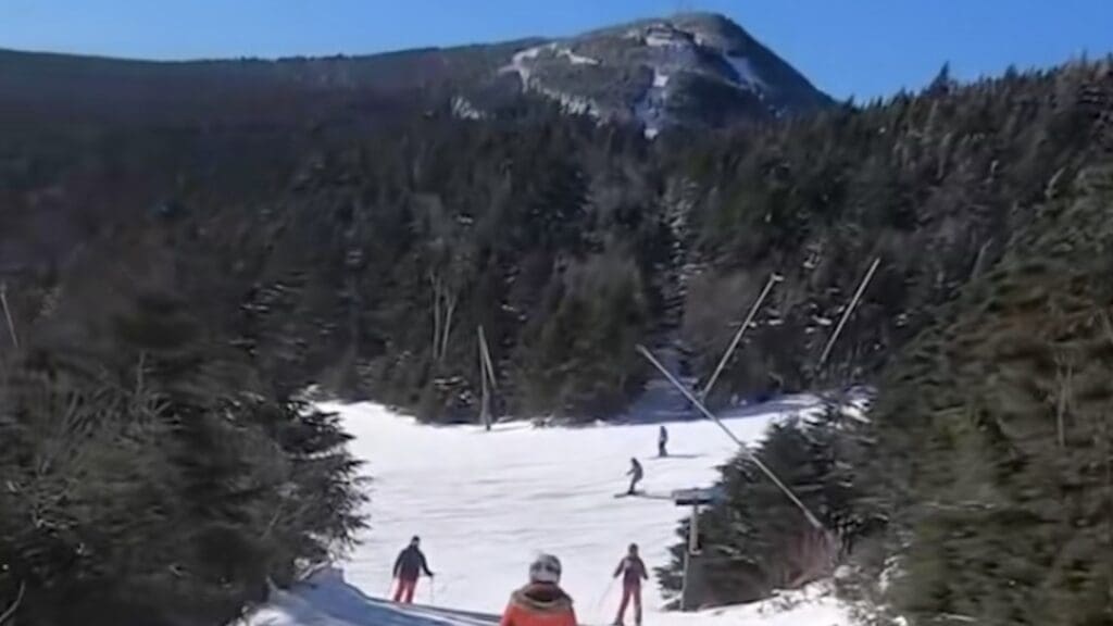 Skiing in Vermont.