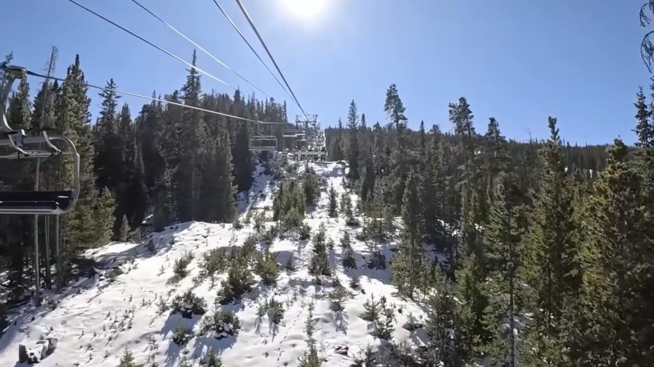 Early season skiing.