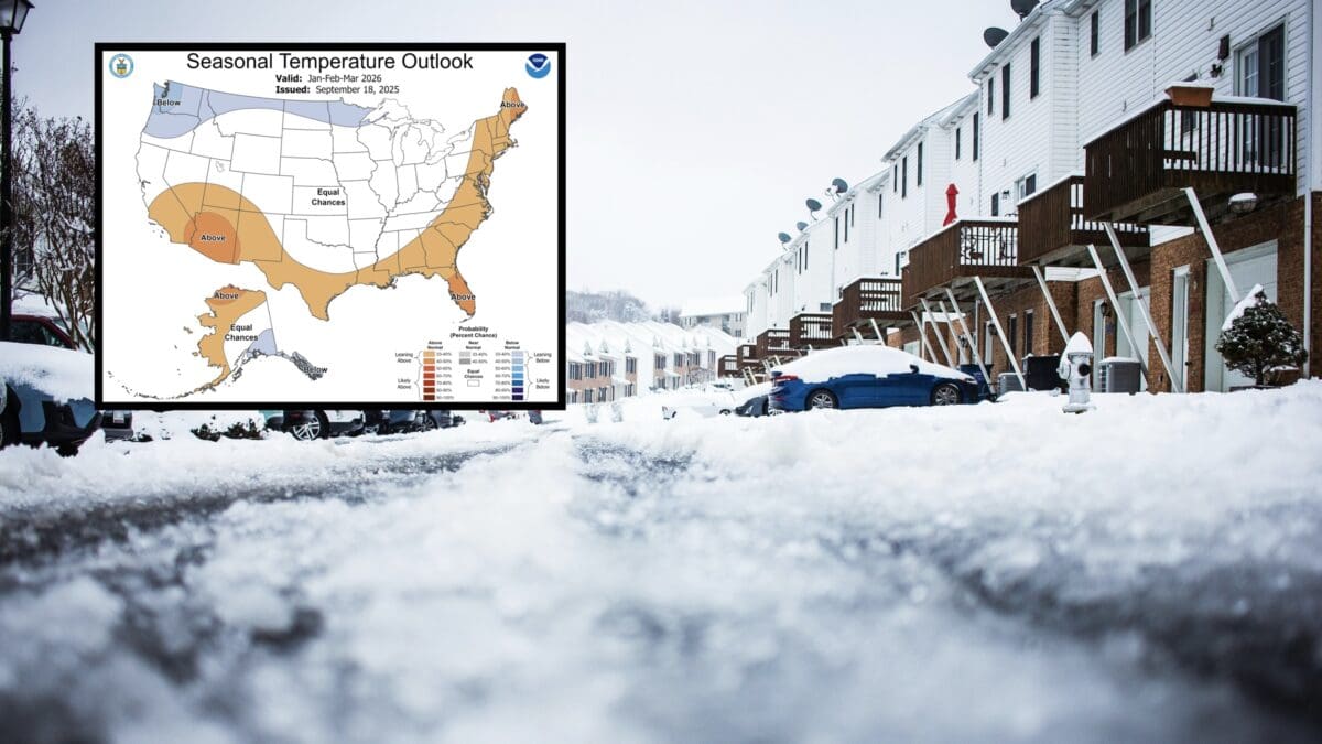 NOAA Winter Temperature Outlook.