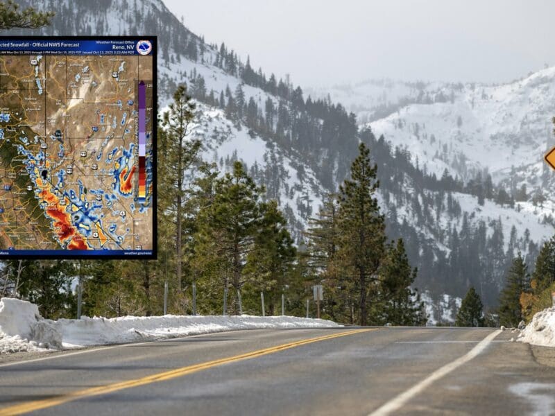 Tahoe area snowfall.