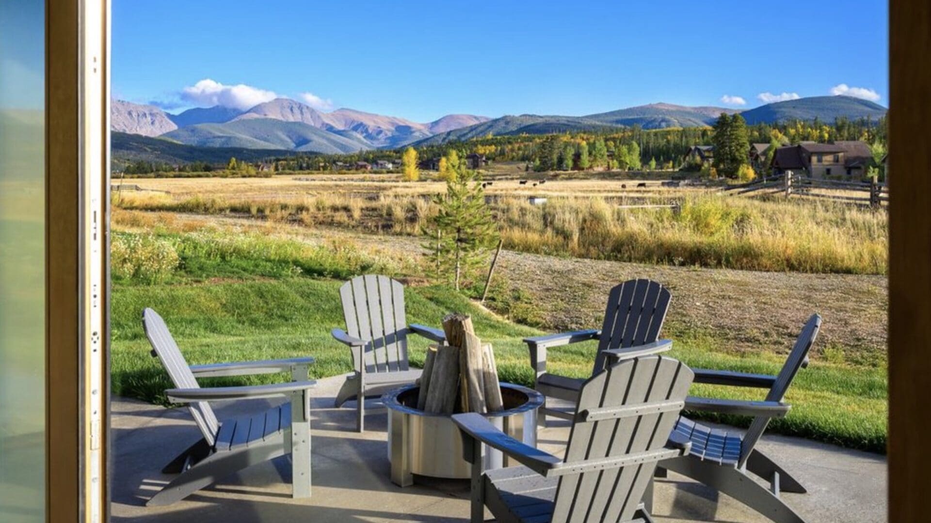 Backyard fire pit at Grand Park.