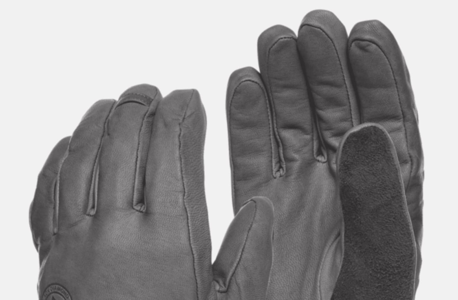 Glove with finger loop.