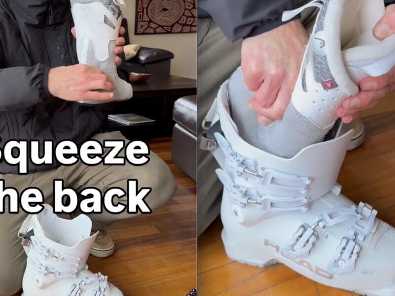 How to easily slide your ski boot liners back into the shell.