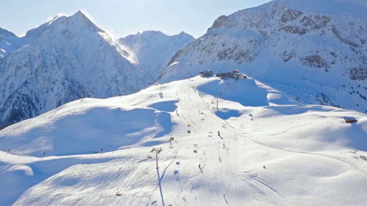 Les 2 Alpes resort in France.