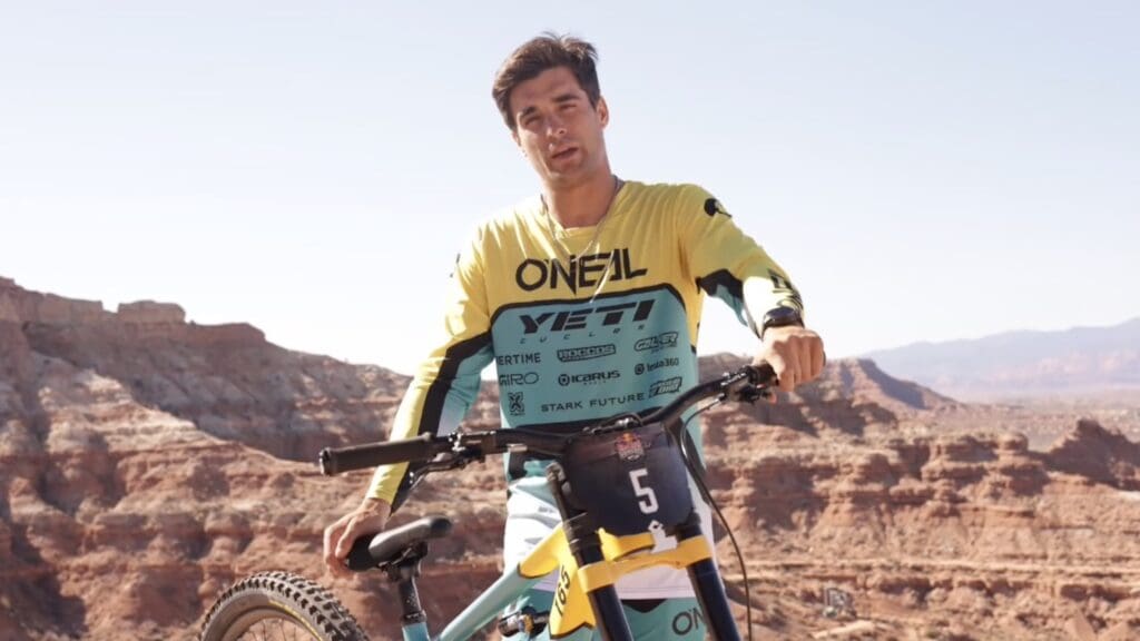 Mountain biker Adolf Silva.