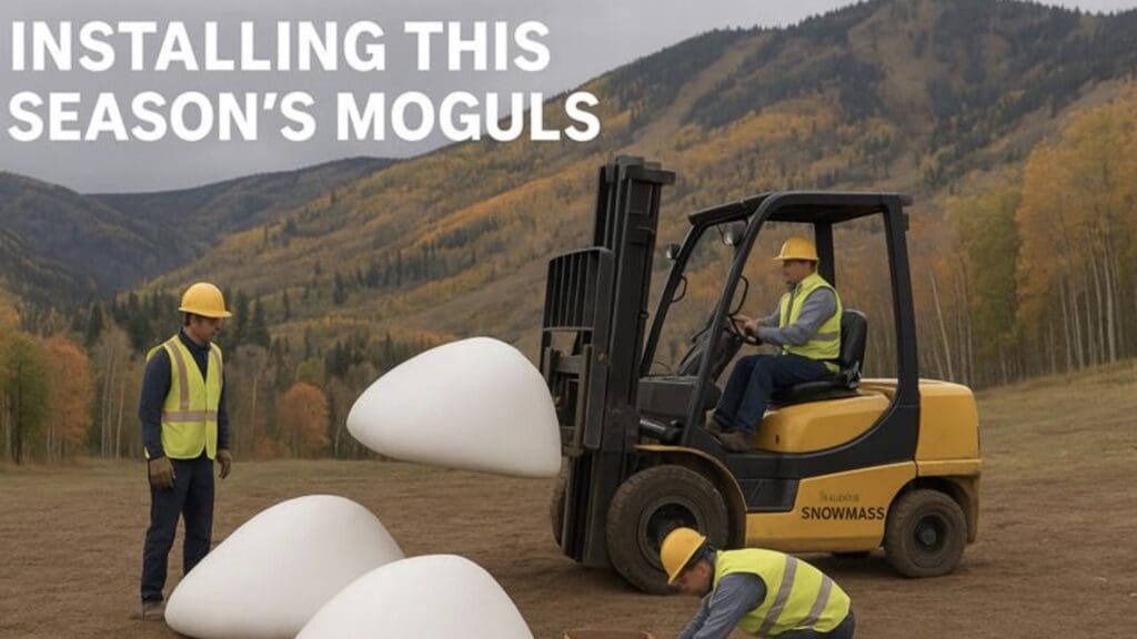 Installing this season's moguls.