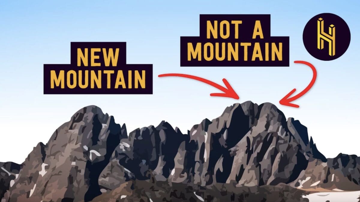 How a mountain is measured.
