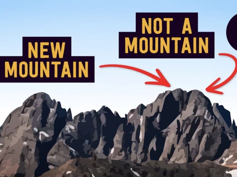 How a mountain is measured.