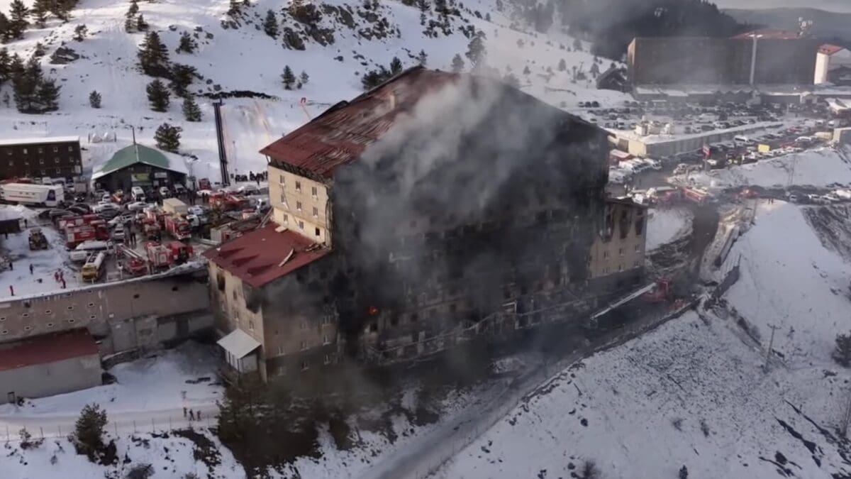 Deadly hotel fire in Turkey.