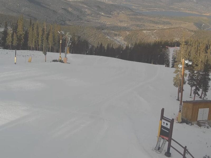 View from Keystone Resort in Colorado, one of three open resorts in the United States this weekend.