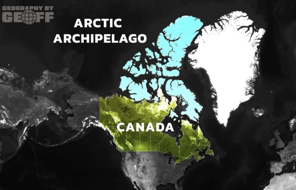 map of Canada's arctic island's