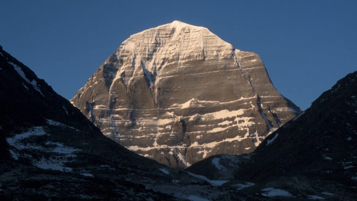 Mount Kailash, one of the tallest unclimbed mountains in the world.