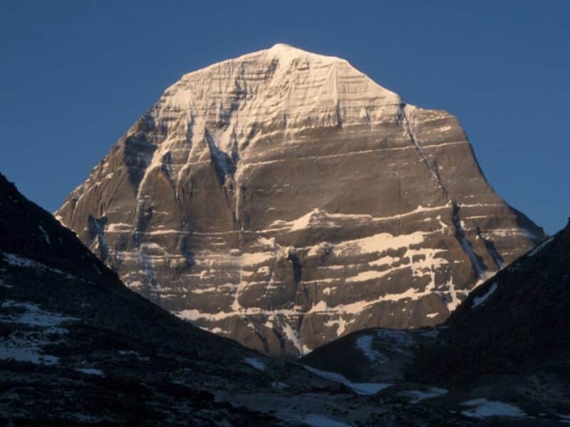 Mount Kailash, one of the tallest unclimbed mountains in the world.
