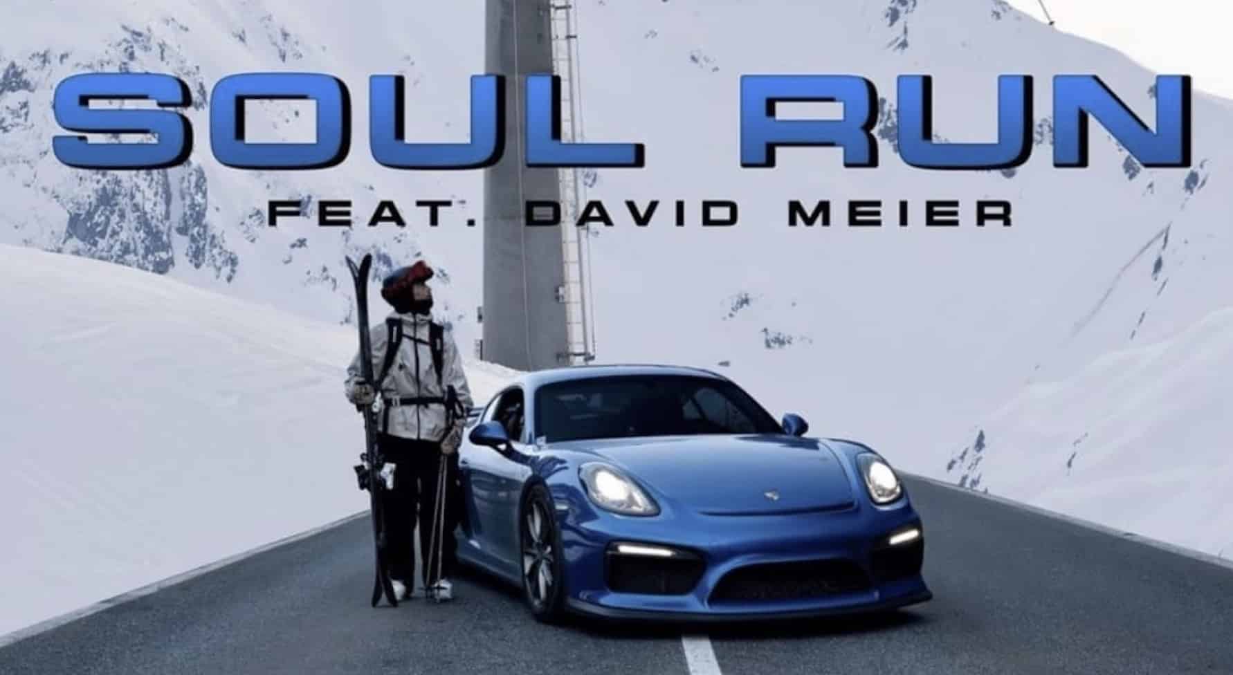 Ski Racer Channels James Bond Mode & Jumps Over Speeding Porsche Ski Racer Channels James Bond Mode & Jumps Over Speeding Porsche