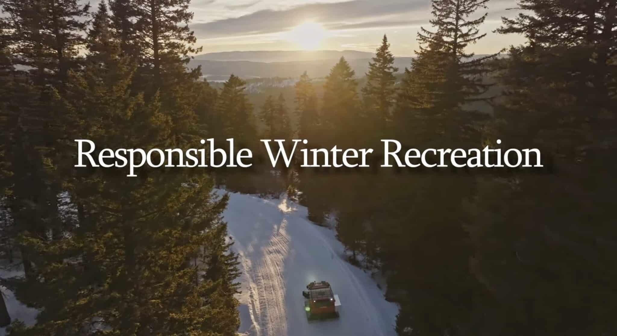 The Four R’s of Responsible Winter Recreation The Four R’s of Responsible Winter Recreation