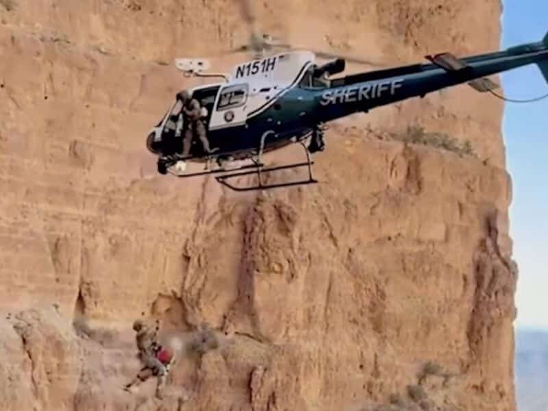 Hiker airlifted from Arizona mountain trail.