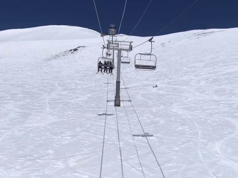 Imperial Express SuperChair lift at Breckenridge.