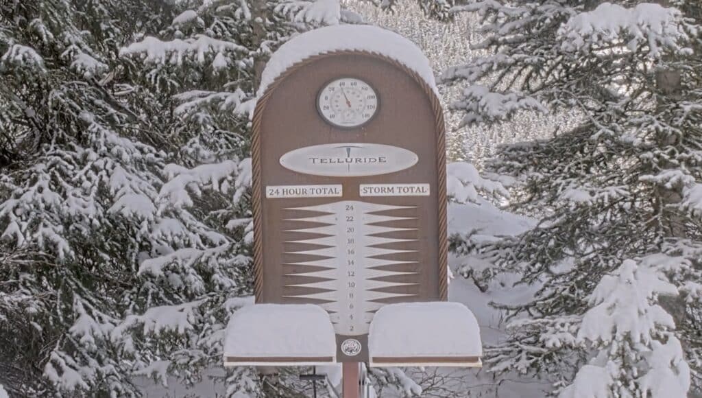 The first proper snowfall of the season at Telluride.