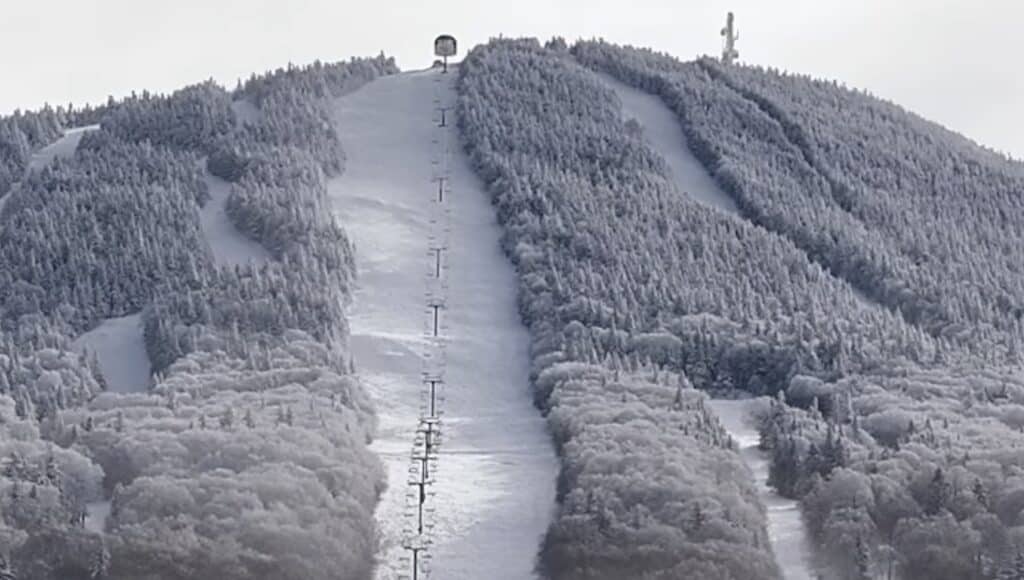 Pico Mountain, the 5th ski area to open in New England.