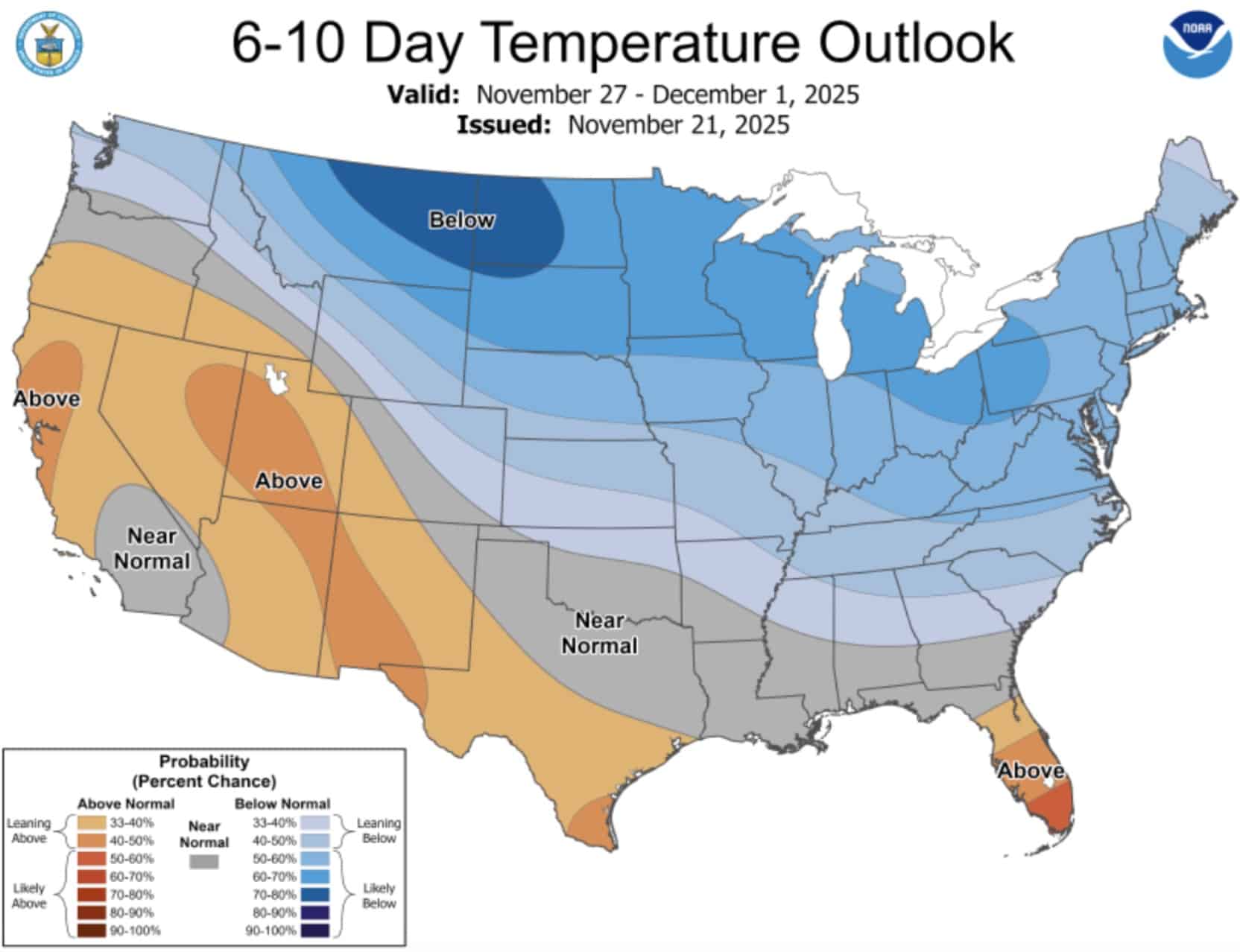 6-10 Day Temperature Outlook.