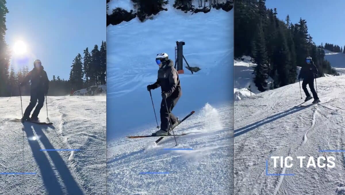 Expert ski drills.