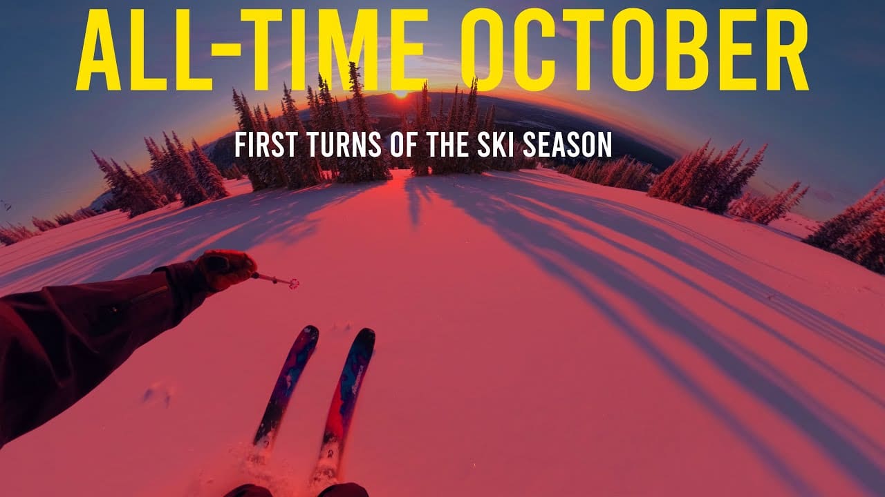 Wyoming Skier Scores Dreamy October Turns