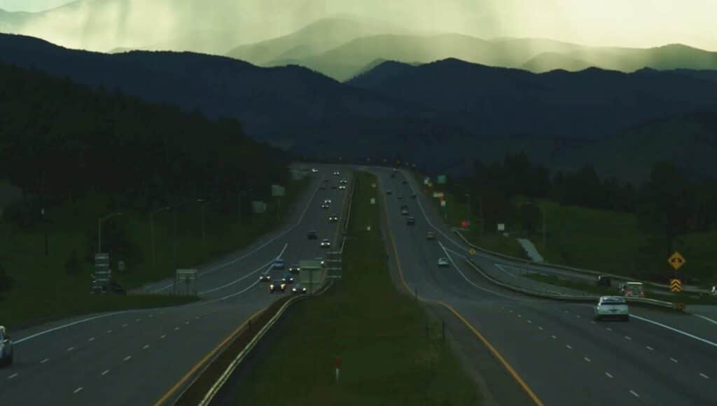 Colorado's I-70 mountain corridor.