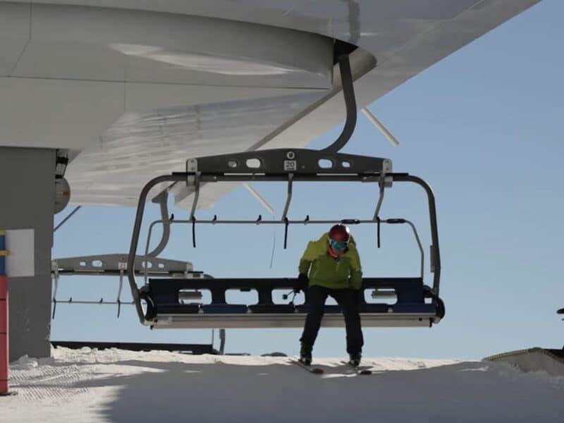 Kicking off your first day back on skis.