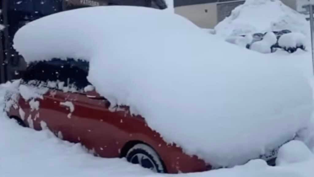 Parts of the Alps have seen the most snow in 30 years.